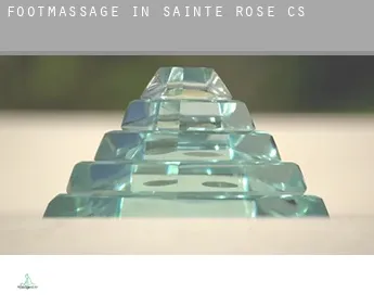 Foot massage in  Sainte-Rose (census area)